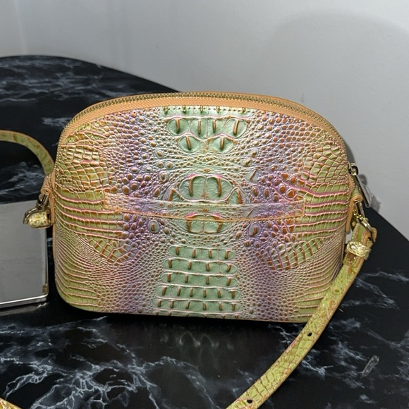 BRAHMIN Ombre Mini Melbourne Co Small Leather Georgina Verbena Crossbody NEW - Picture 12 of 14